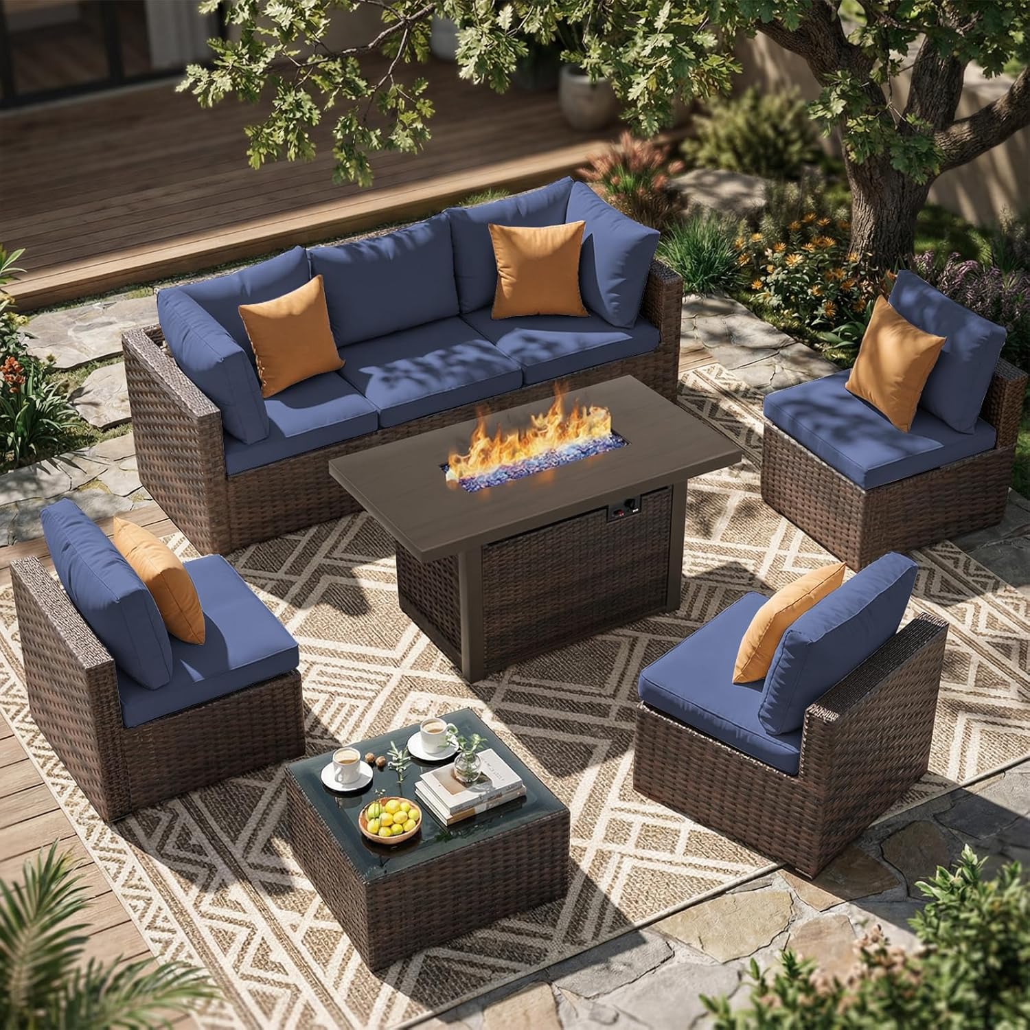 Outdoor Furniture Ideas - 8 Pieces Patio Furniture Sets Outdoor