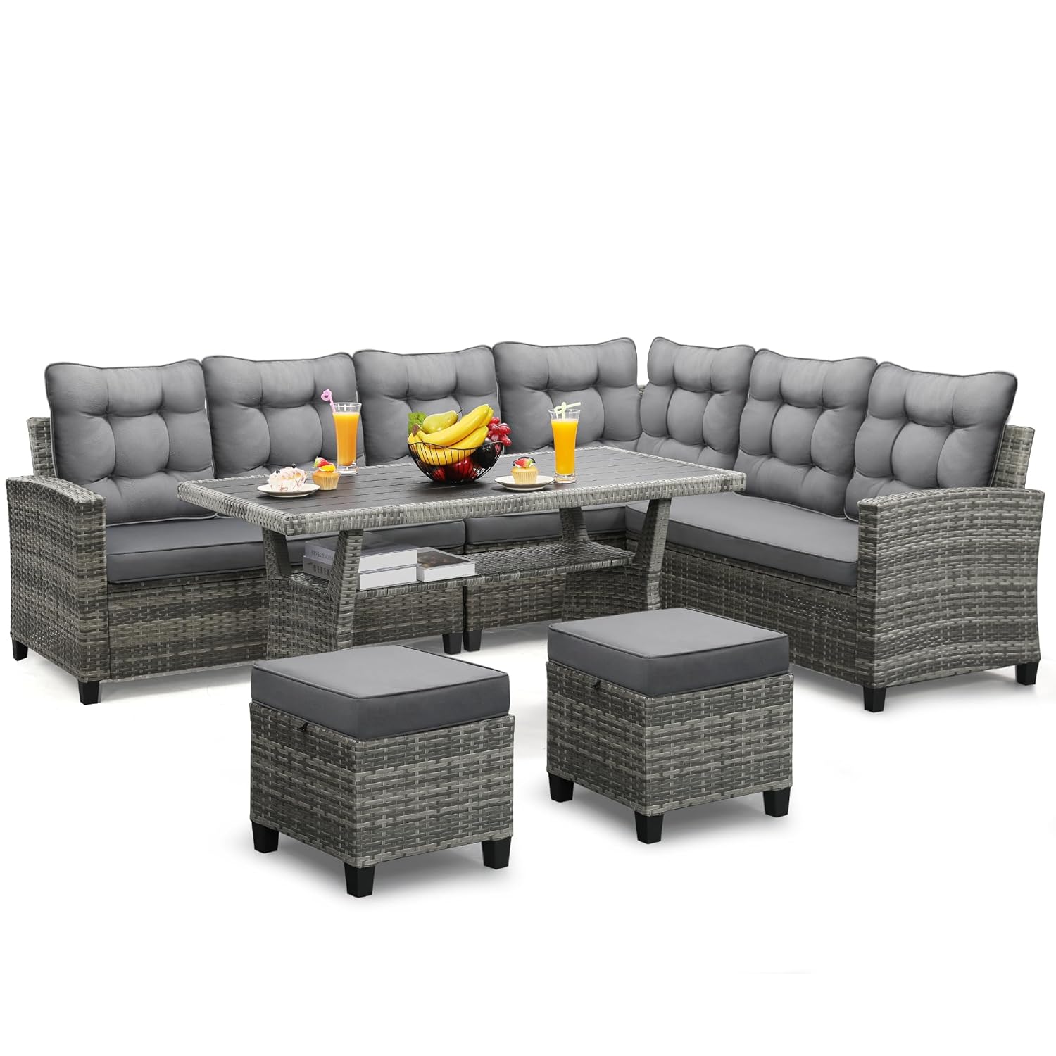 Outdoor Furniture Ideas - 6 Piece Patio Furniture Set, Dining