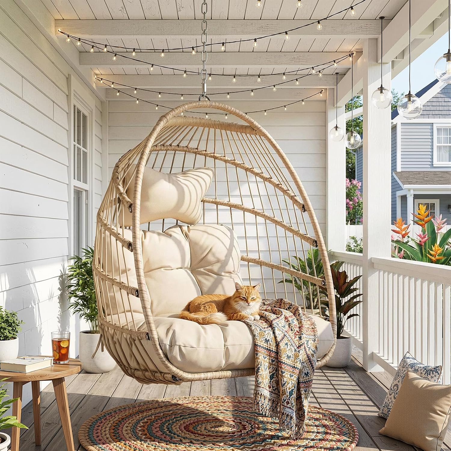 Outdoor Furniture Without Cushions - Outdoor Hanging Egg Chair Without Stand,