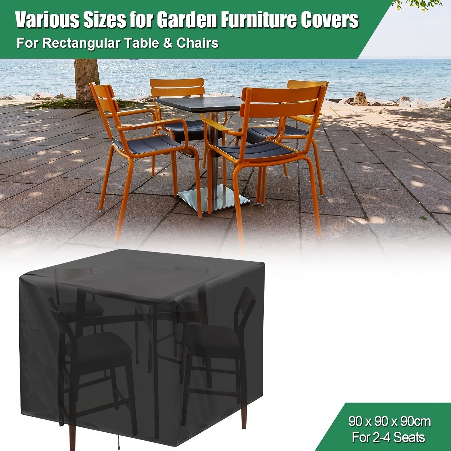 Outdoor Furniture Cover - Heavy-Duty 210D Outdoor Garden Furniture Cover