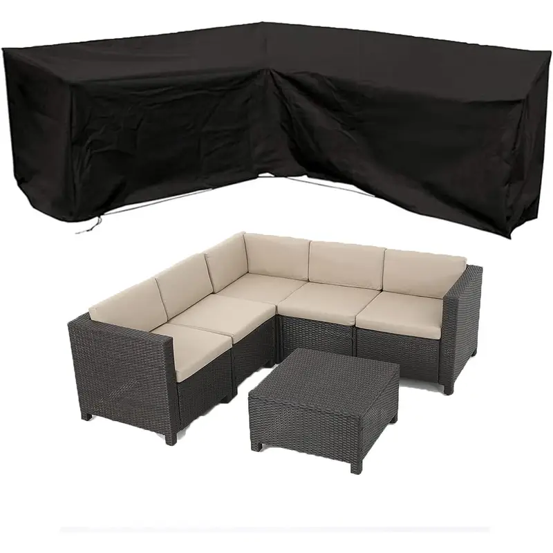 Outdoor Furniture L Shape - Anti-UV L-shaped Outdoor Sofa Cover Waterproof