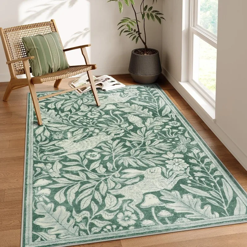 Outdoor Furniture Green - Living Room Carpet Soft Washable Rugs