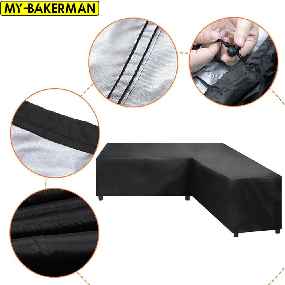 Outdoor Furniture L Shape - Waterproof Corner Sofa L Shape Cover