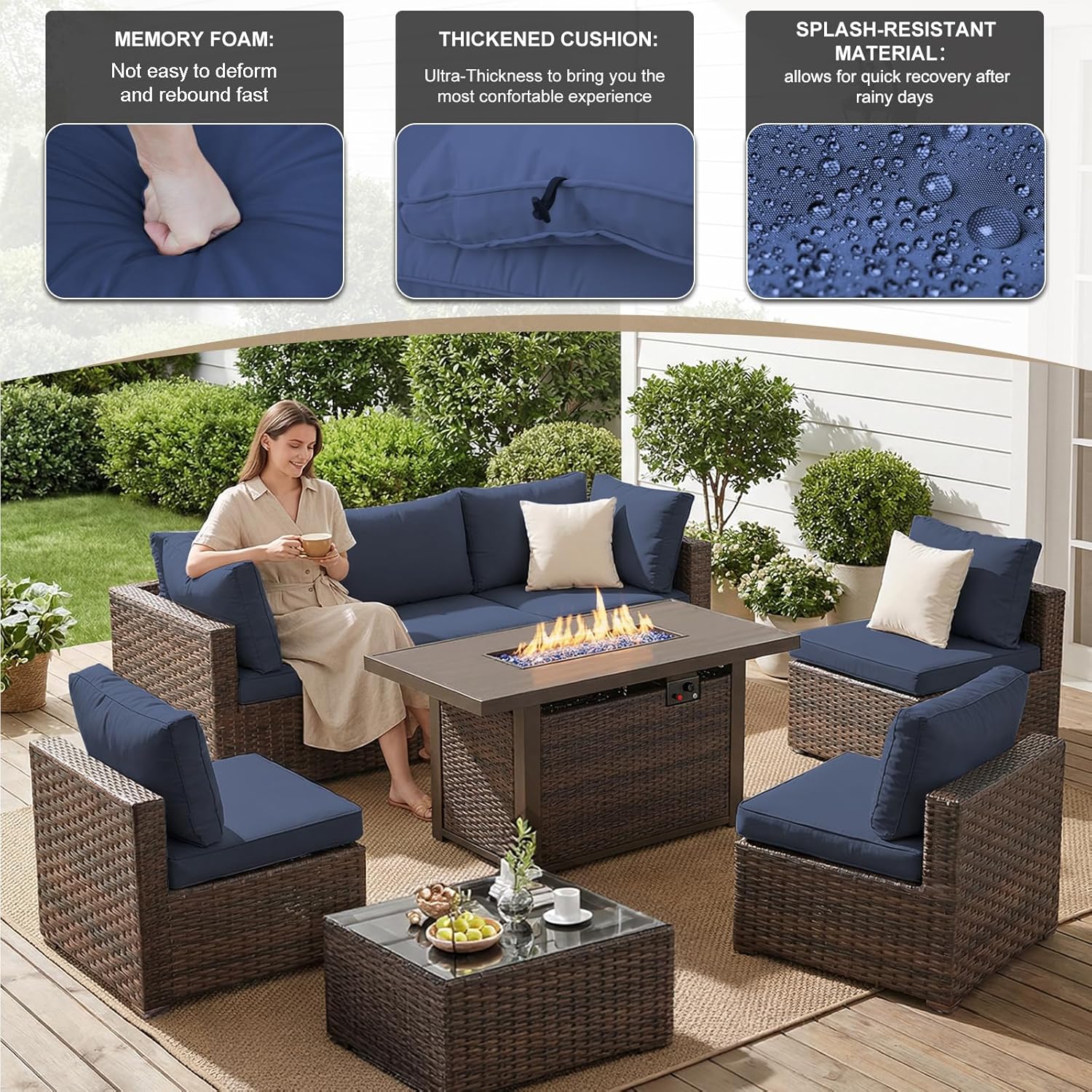 8 Pieces Patio Furniture Sets  - Outdoor Furniture Ideas review and price