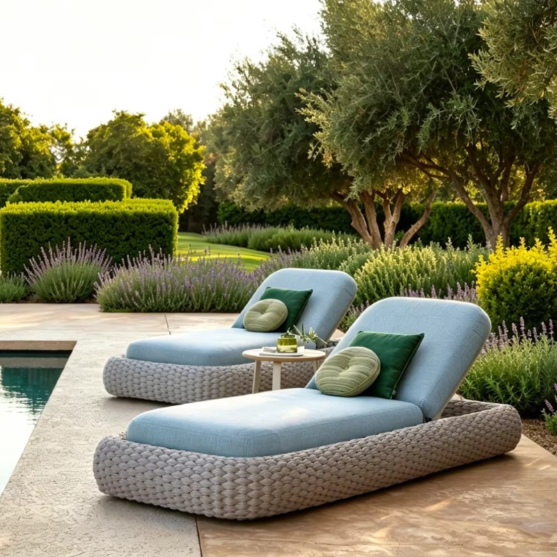 Custom Sun Lounger Hand-woven  - Outdoor Furniture Quick Dry review and price