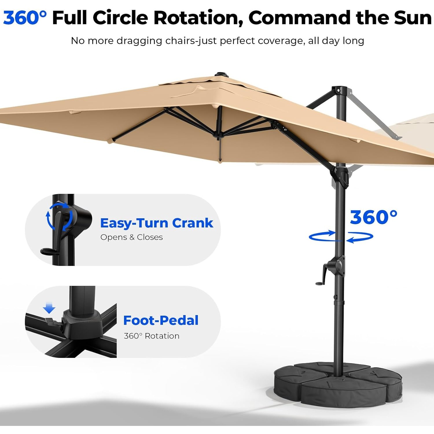 10x10 FT Cantilever Patio Umbr - Outdoor Furniture Umbrella review and price