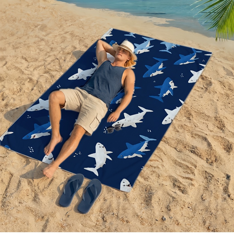 Waterproof Shark Print Beach P - Outdoor Furniture Quick Dry review and price