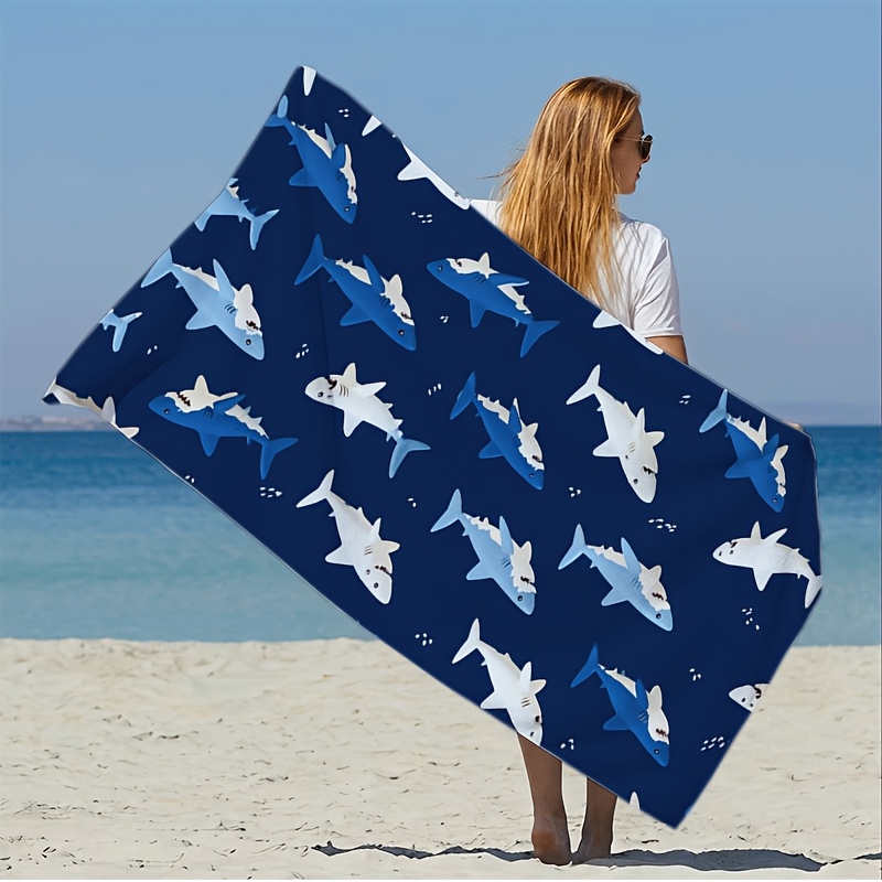 Waterproof Shark Print Beach P - Outdoor Furniture Quick Dry review and price
