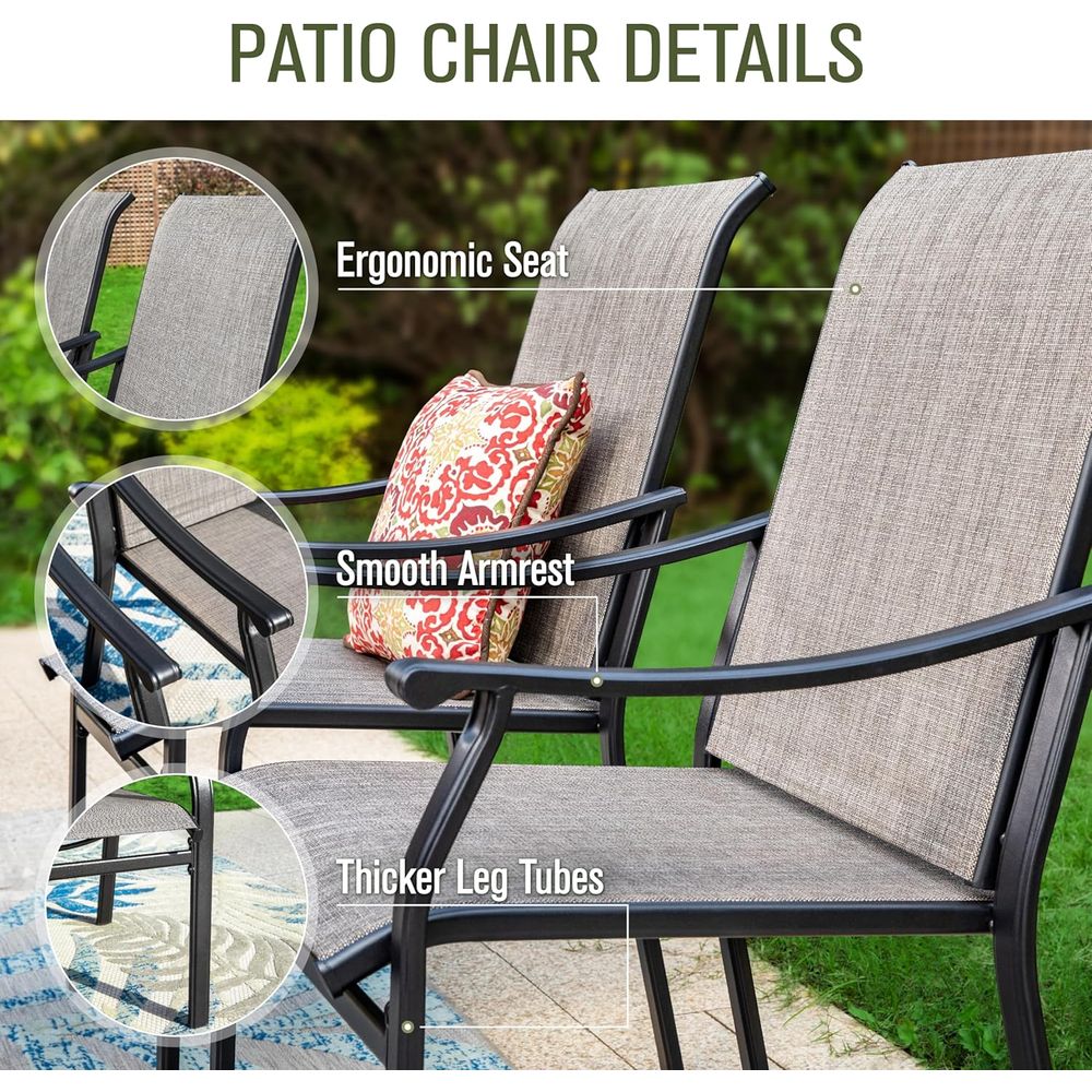Patio Dining Set 9 Pieces, 8 Q - Outdoor Furniture Quick Dry review and price