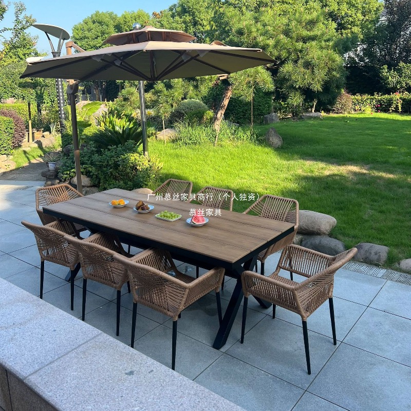 Outdoor Rattan Table Chair Set - Outdoor Furniture Umbrella review and price