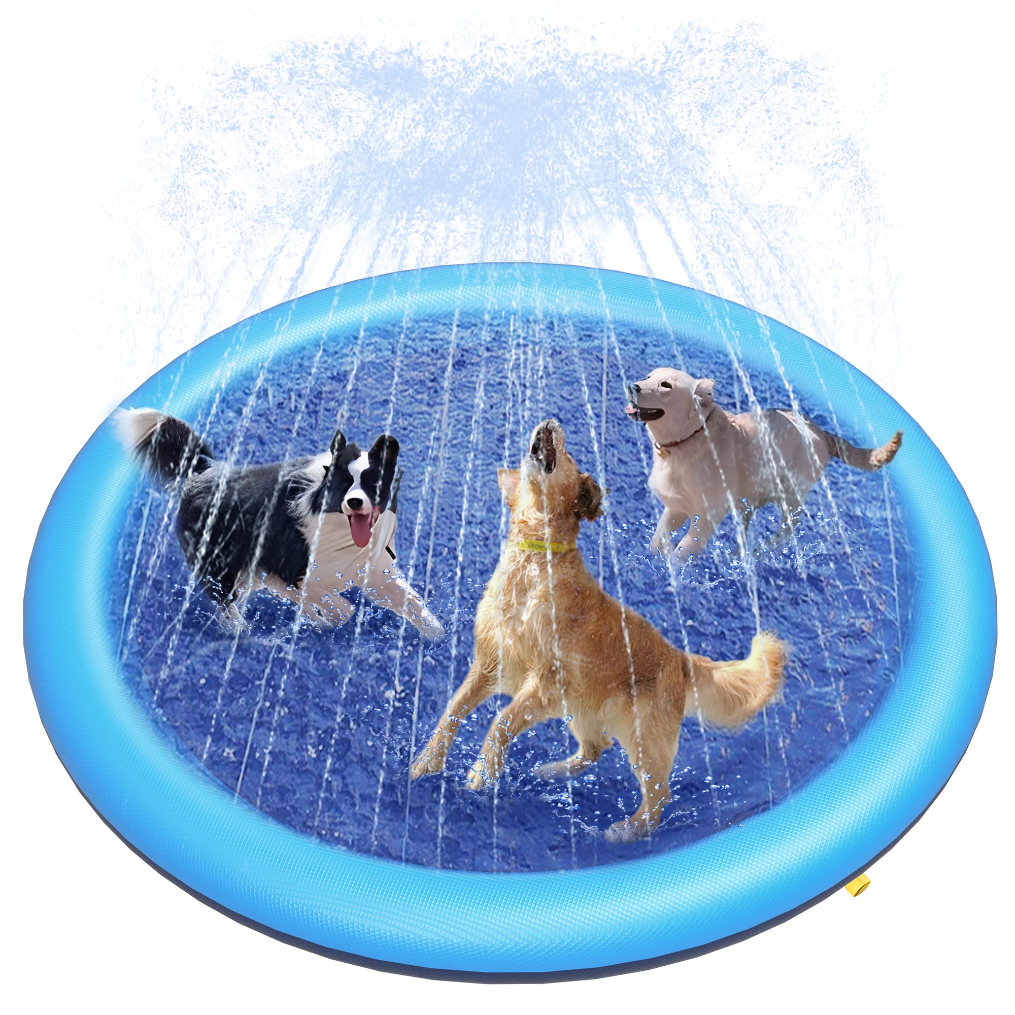Dog Splash Pad Thick Sprinkler - Outdoor Rug Waterproof review and price
