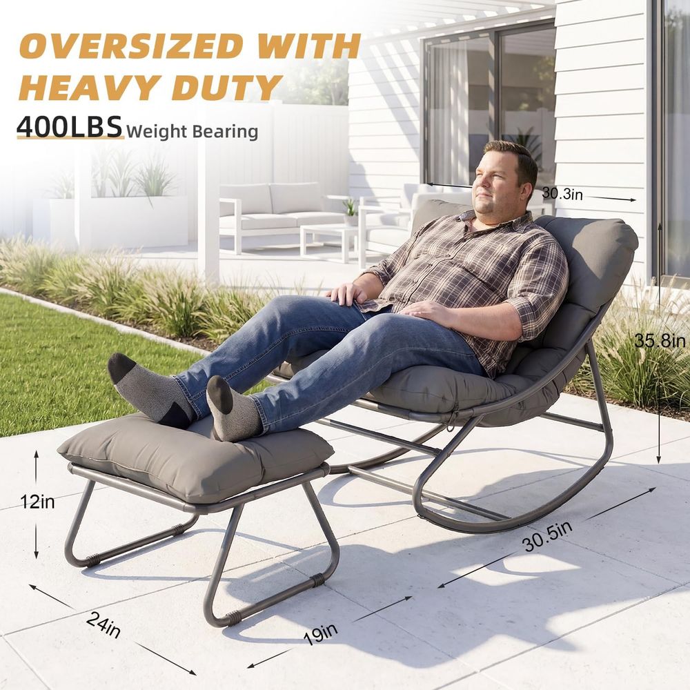Oversized Papasan Rocking Chai - Outdoor Furniture Without Cushions review and price