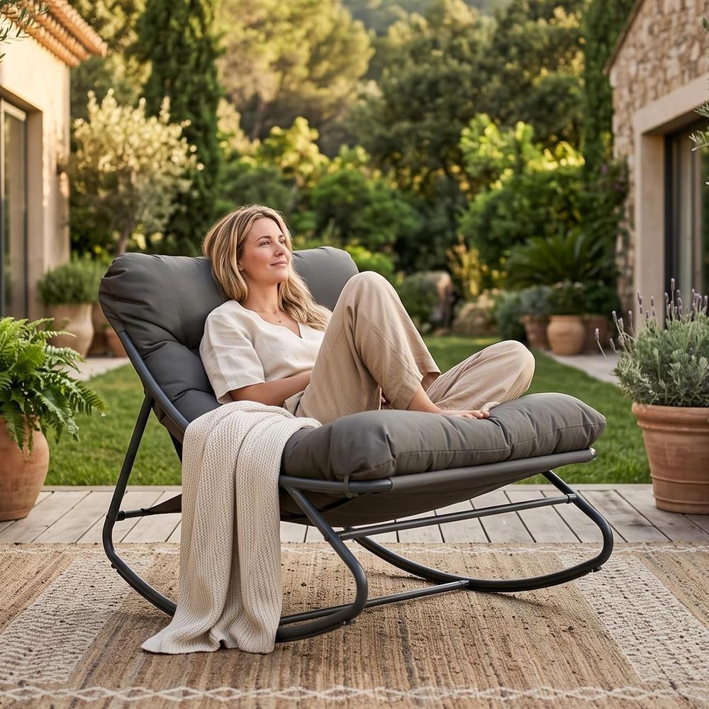 Oversized Papasan Rocking Chai - Outdoor Furniture Without Cushions review and price