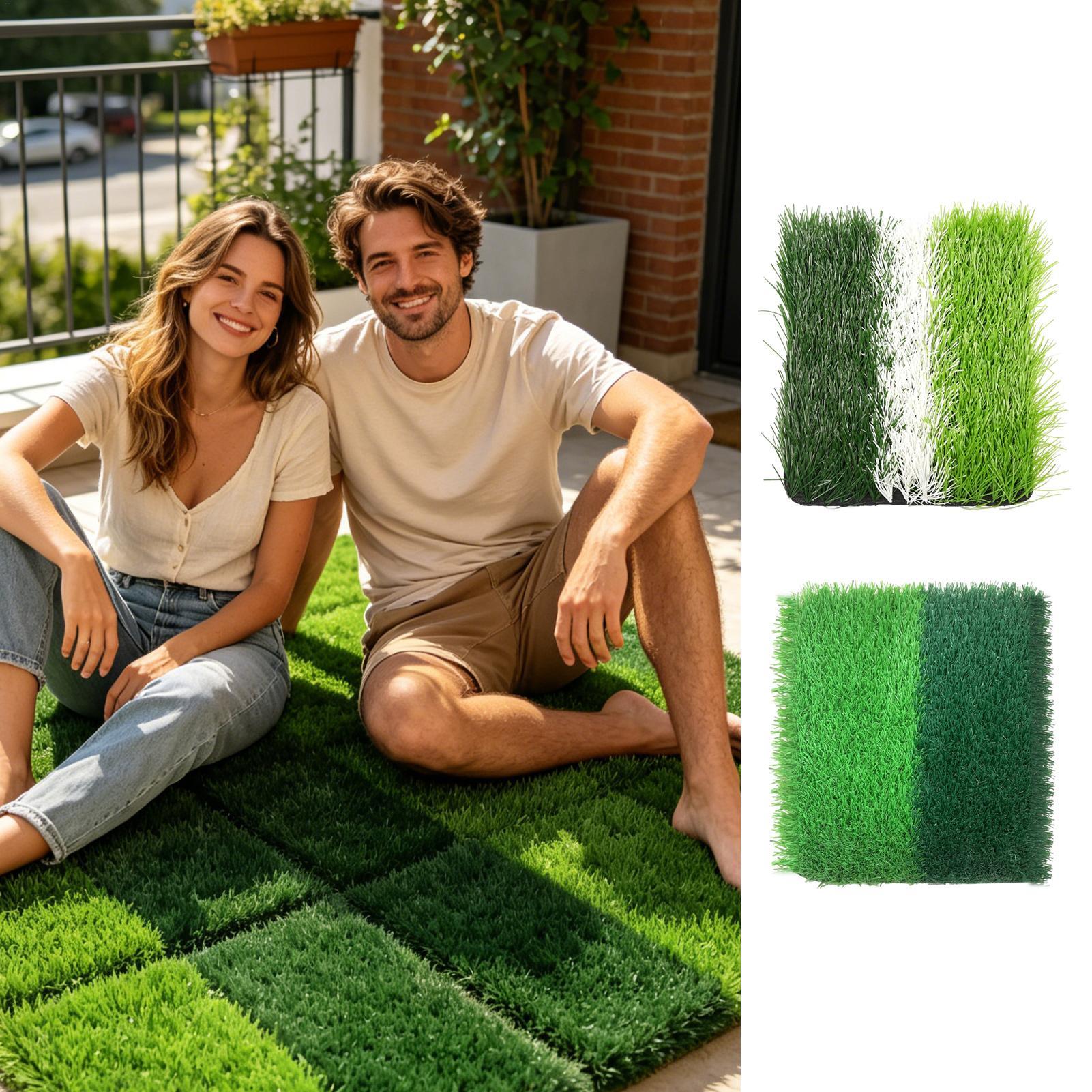 Faux Grass Rug 15.7x15.7in Sof - Outdoor Rug Waterproof review and price