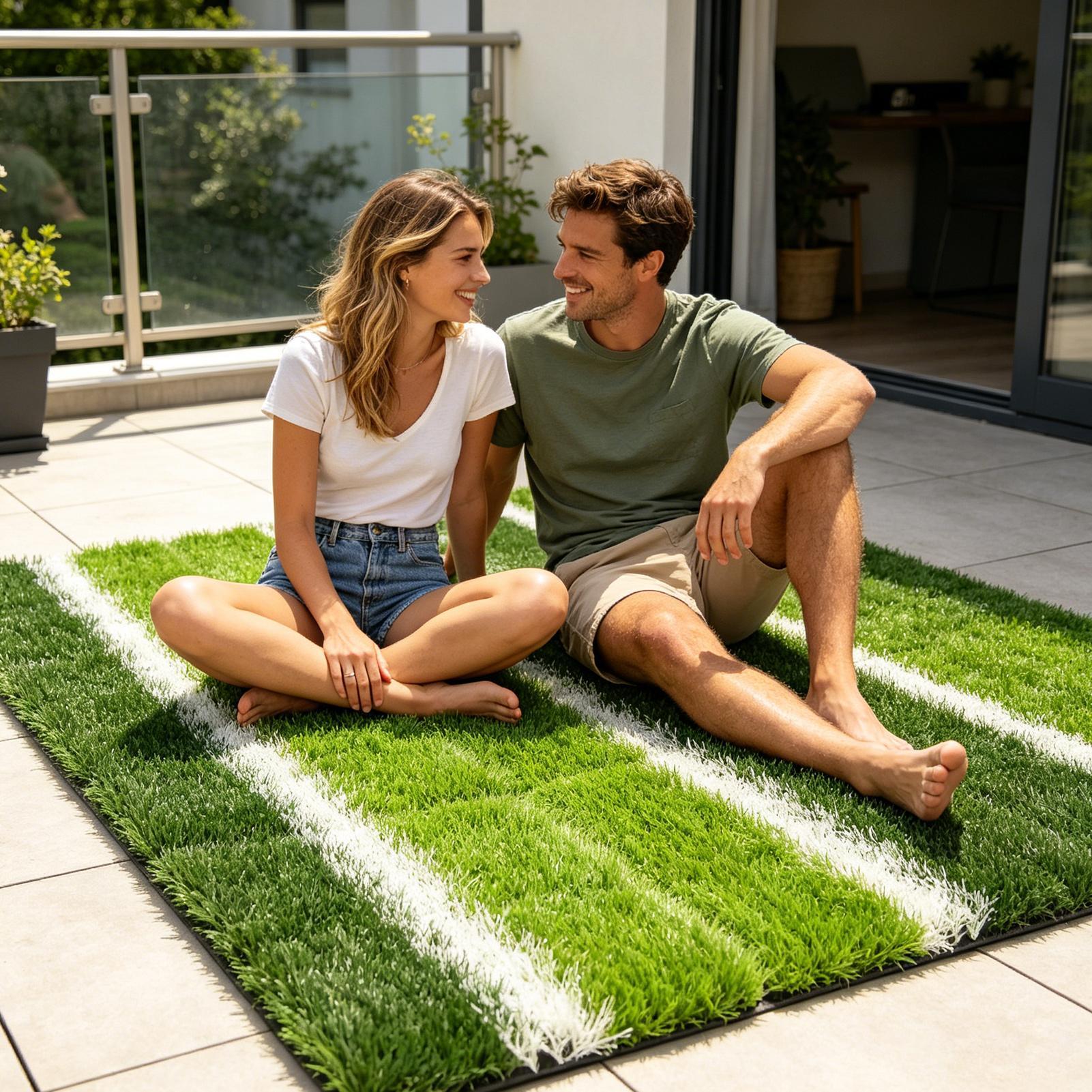 Faux Grass Rug 15.7x15.7in Sof - Outdoor Rug Waterproof review and price