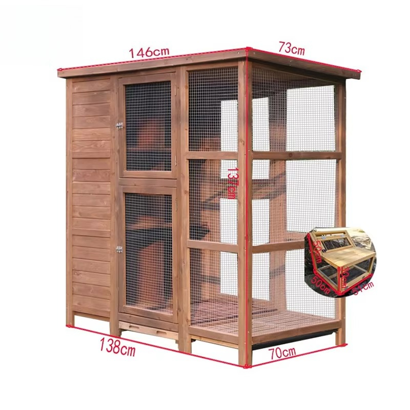 Large Wooden Bird Aviary Cage  - Outdoor Furniture Easy To Clean review and price
