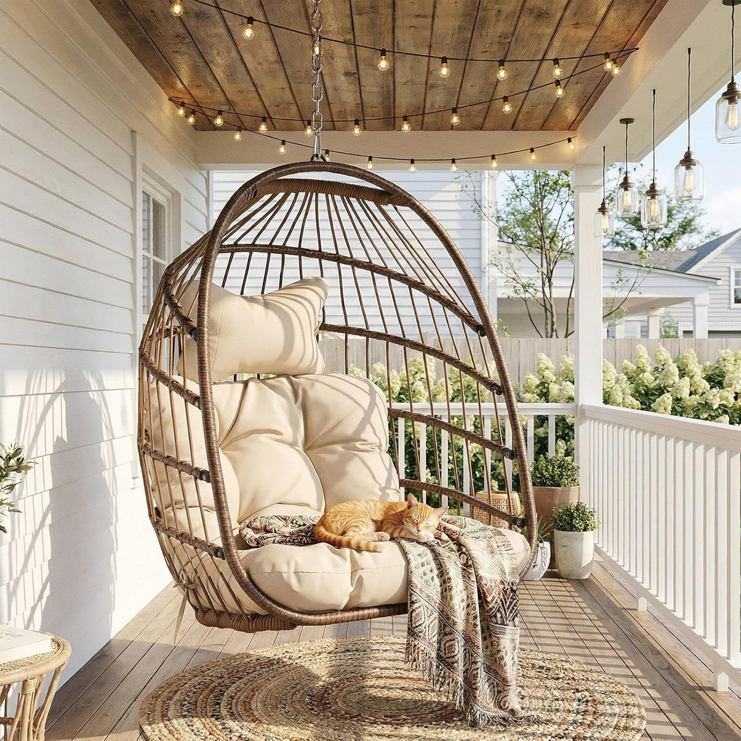 Outdoor Hanging Egg Chair With - Outdoor Furniture Without Cushions review and price