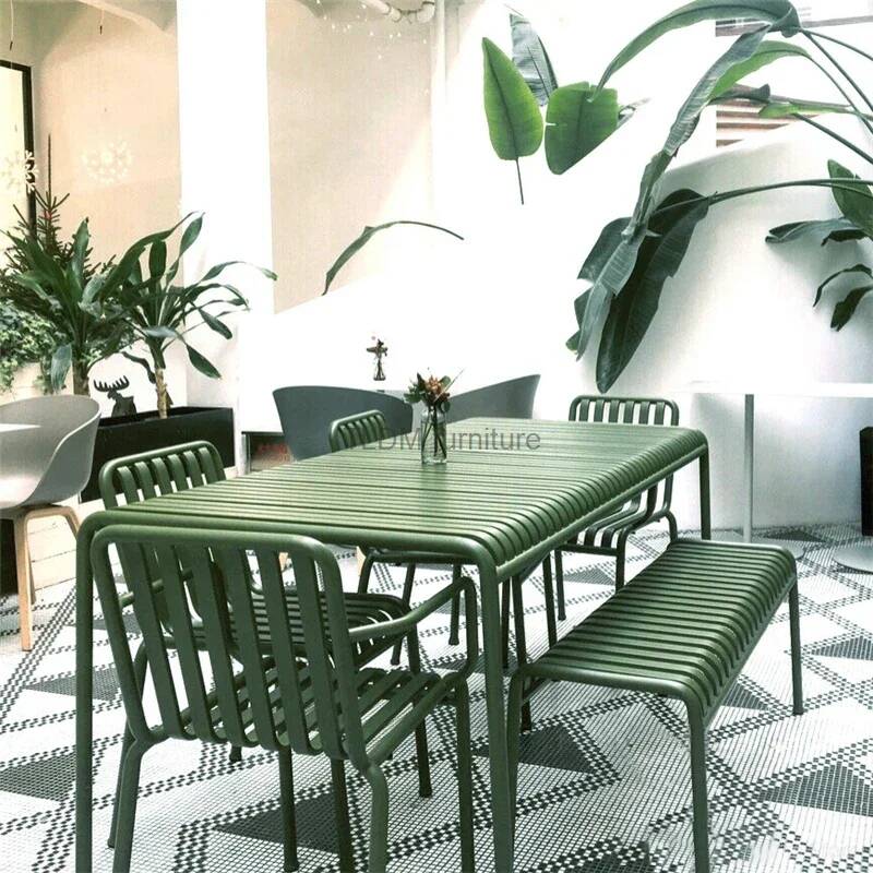 Modern Minimalist Leisure Cour - Outdoor Furniture Green review and price