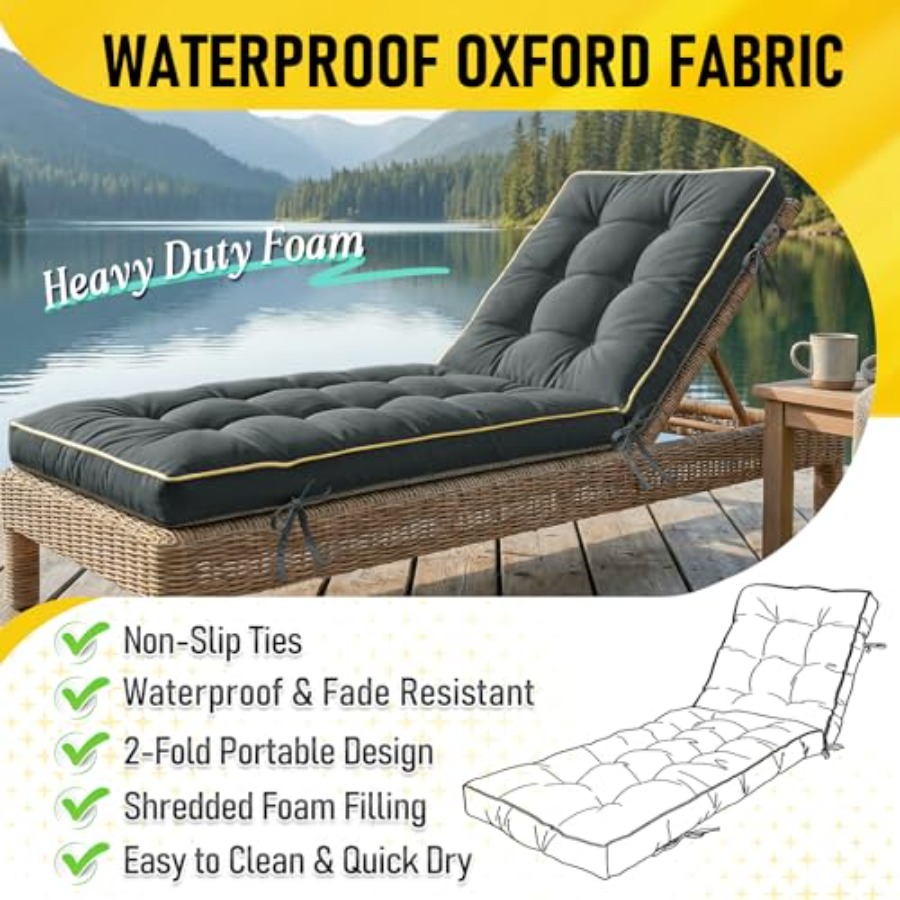 x21 Folding Chaise Lounge Cush - Outdoor Furniture Quick Dry review and price