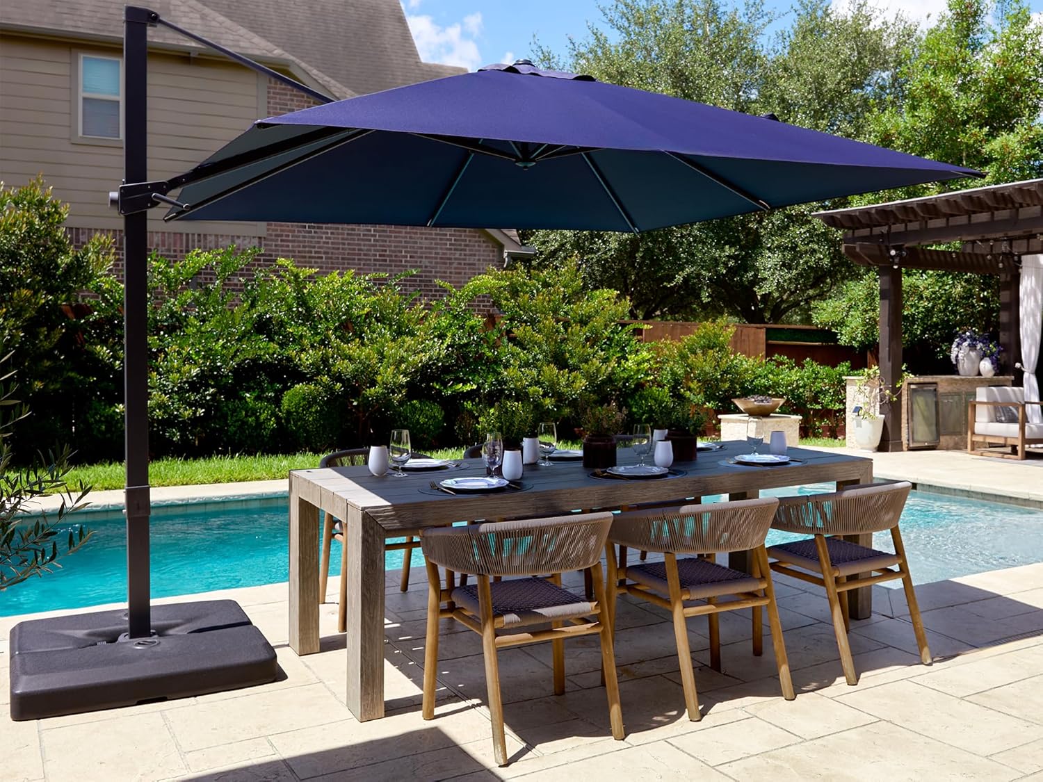 10x10ft Patio Offset Cantileve - Outdoor Furniture Umbrella review and price