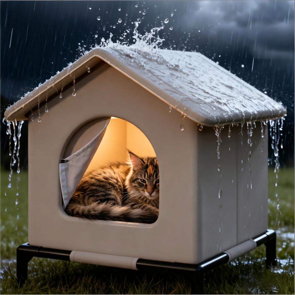 Stray Cat Houses with Mat Wate - Outdoor Rug Waterproof review and price