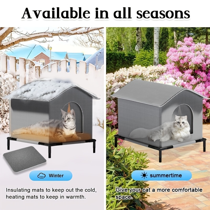 Stray Cat Houses with Mat Wate - Outdoor Rug Waterproof review and price