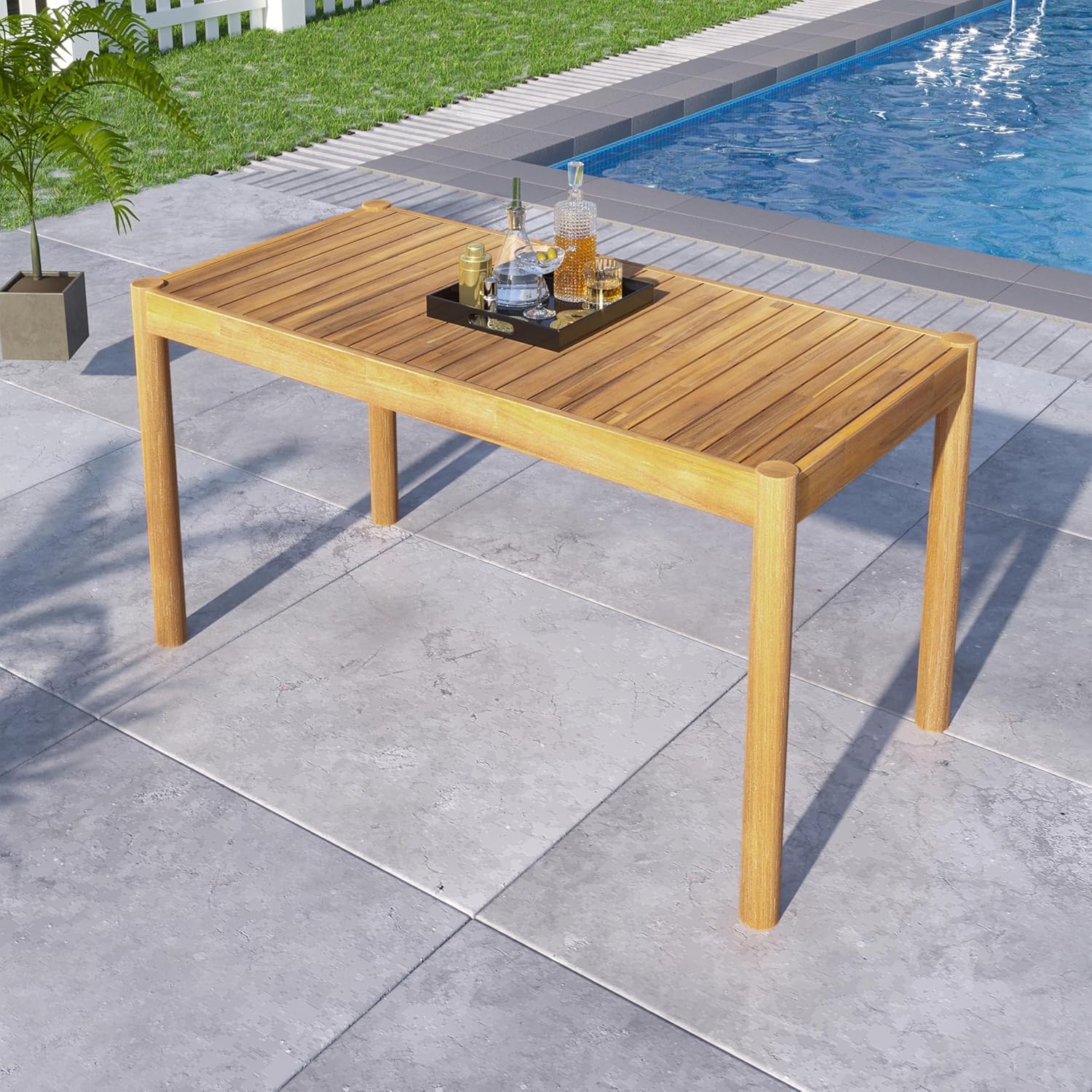 Solid Acacia Wood Outdoor Dini - Outdoor Furniture Easy To Clean review and price