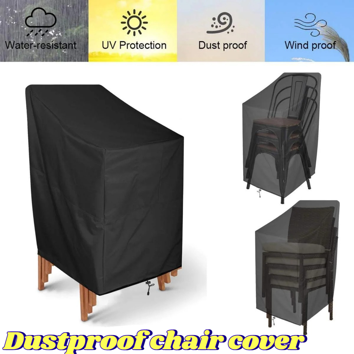 Stacking Outdoor Chair Cover W - Outdoor Furniture Cover review and price