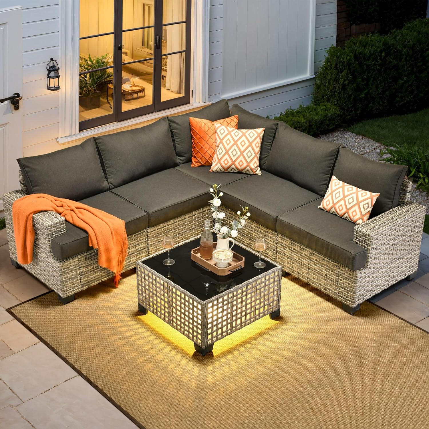 *u-Outdoor Sectional Patio Fur - Outdoor Furniture L Shape review and price