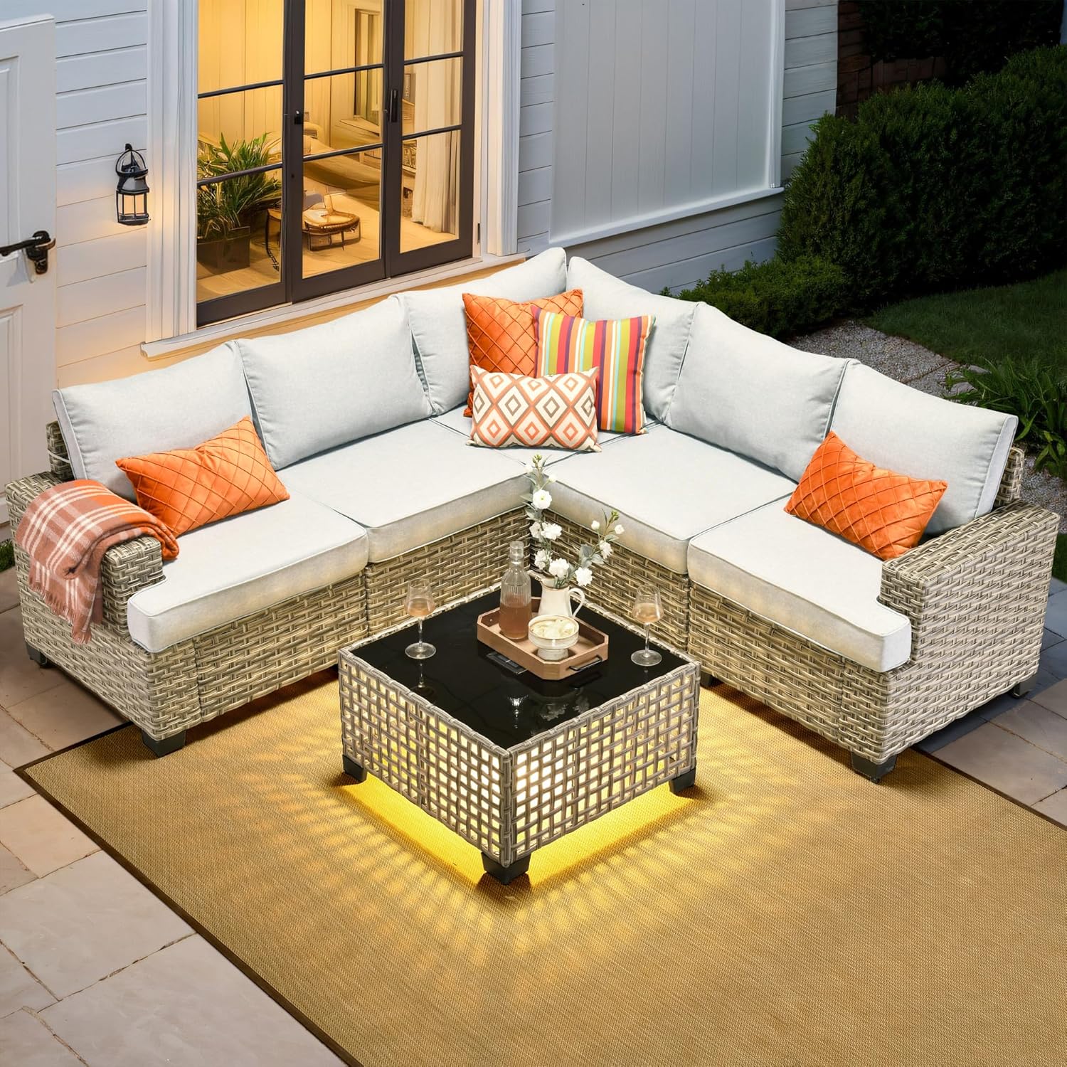 *u-Outdoor Sectional Patio Fur - Outdoor Furniture L Shape review and price