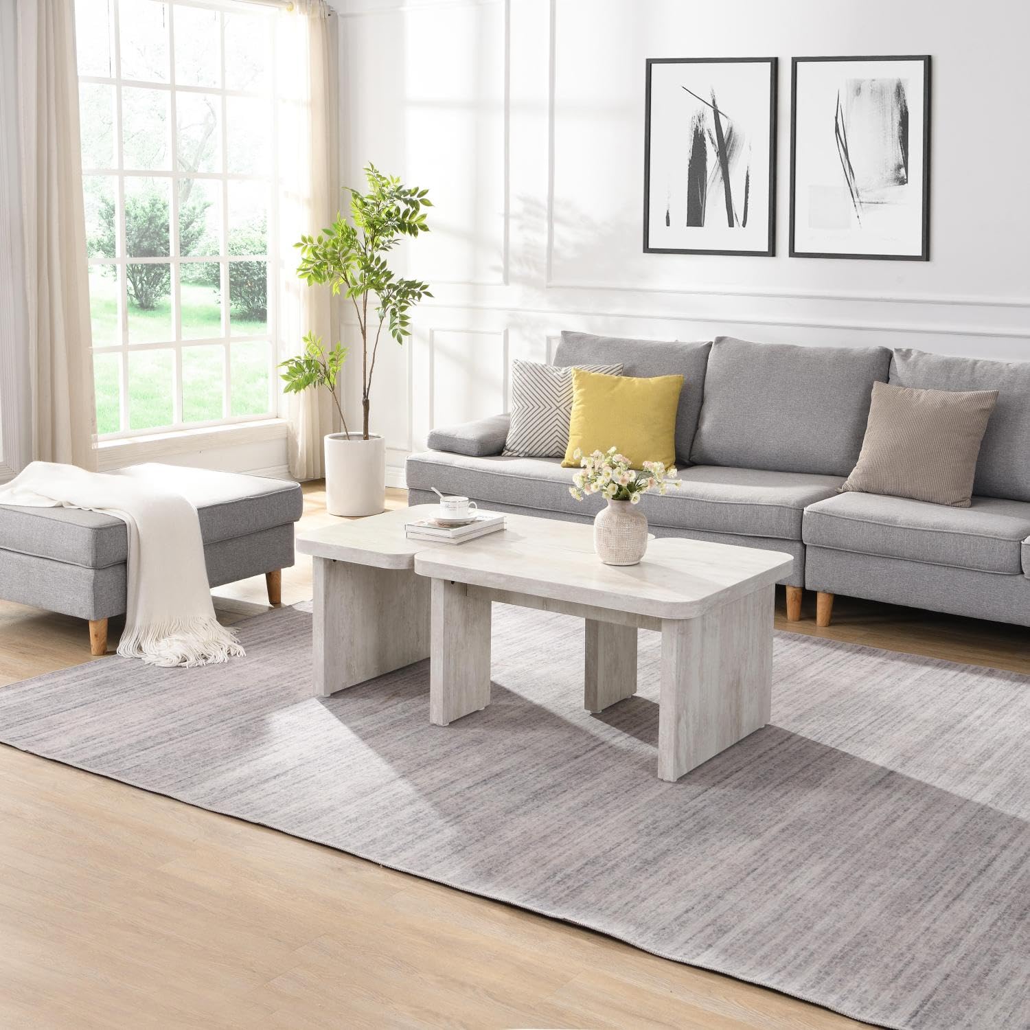 Rectangle Detachable Wood Coff - Outdoor Furniture L Shape review and price