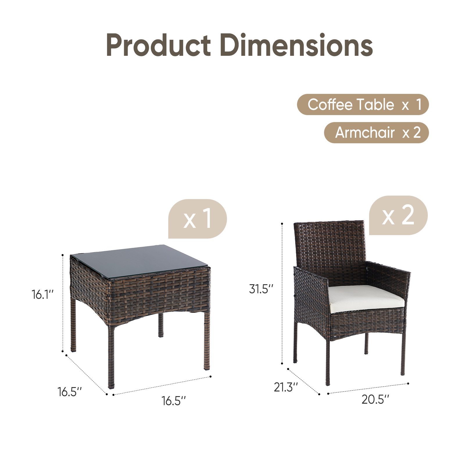 JHK Large Size 3 Pieces Outdoo - Outdoor Furniture Ideas review and price