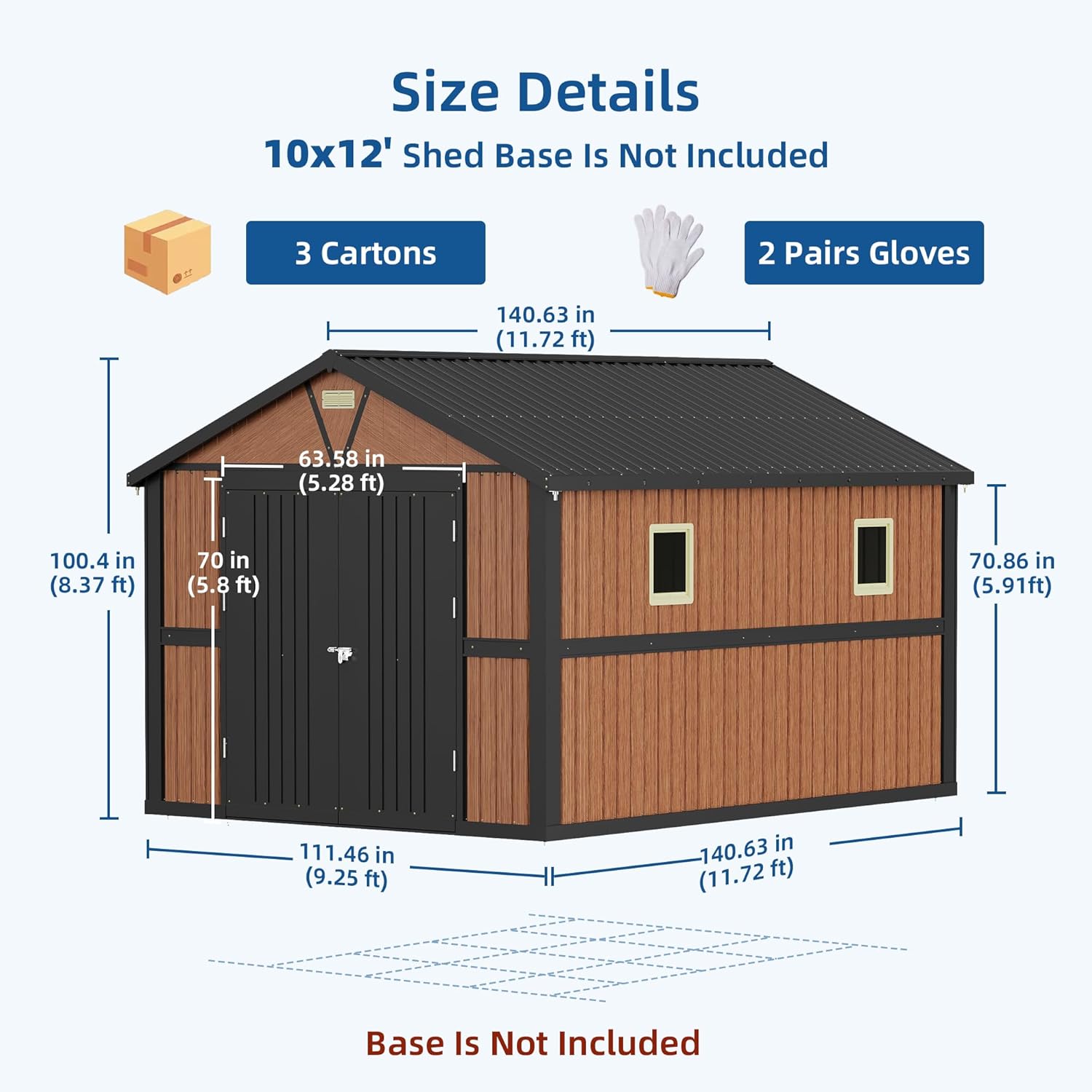 10x12 FT Outdoor Storage Shed, - Outdoor Furniture Ideas review and price