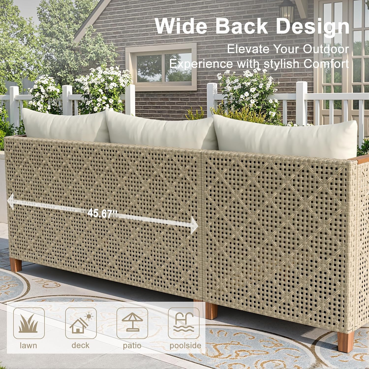 All-Weather Modular PE Wicker  - Outdoor Furniture L Shape review and price