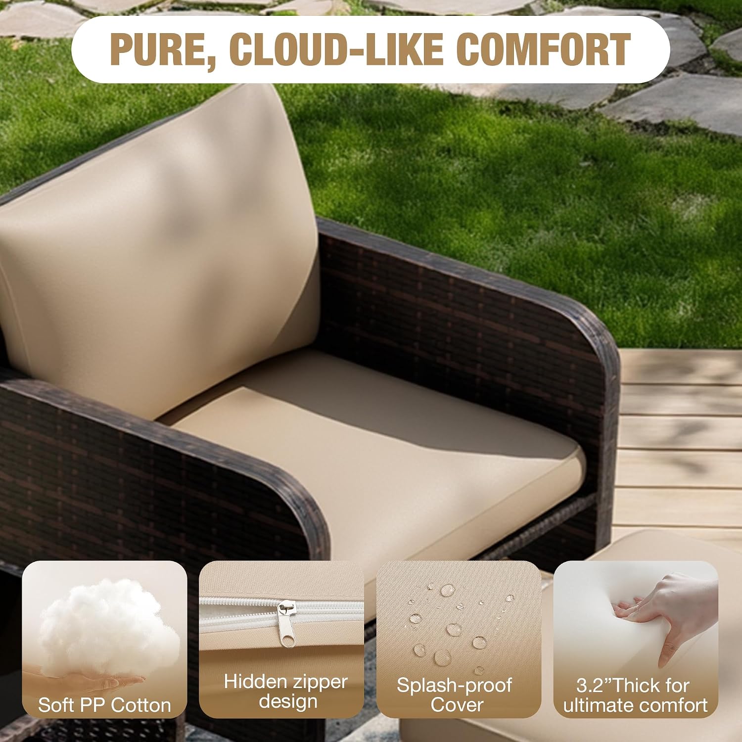 Patio 5 Piece Conversation Fur - Outdoor Furniture Ideas review and price