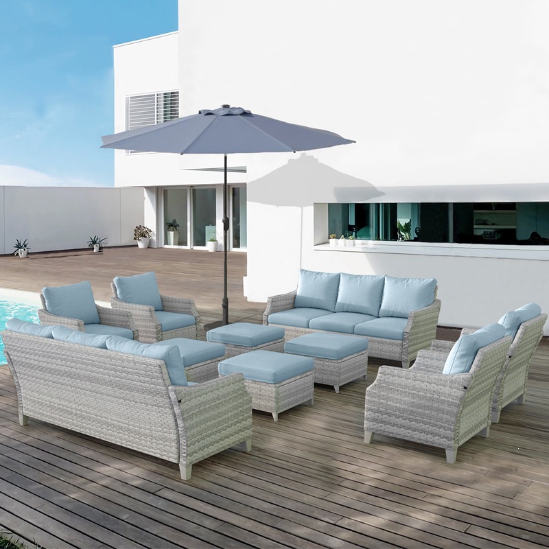 Modern PE Rattan Outdoor Sofa  - Outdoor Furniture Quick Dry review and price