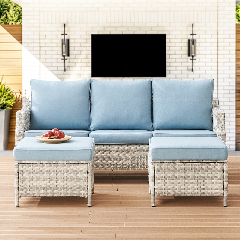 Modern PE Rattan Outdoor Sofa  - Outdoor Furniture Quick Dry review and price