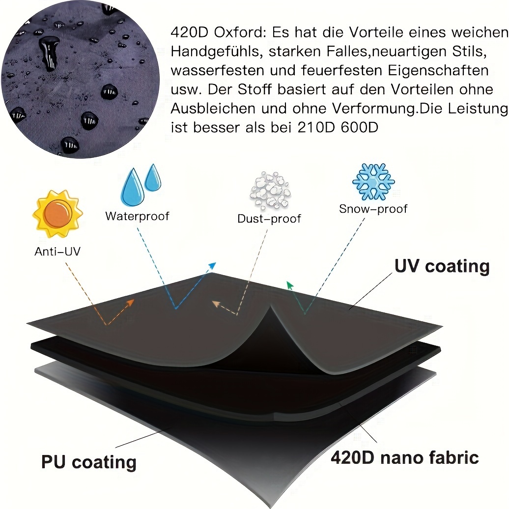 Black outdoor furniture cover, - Outdoor Furniture Cover review and price