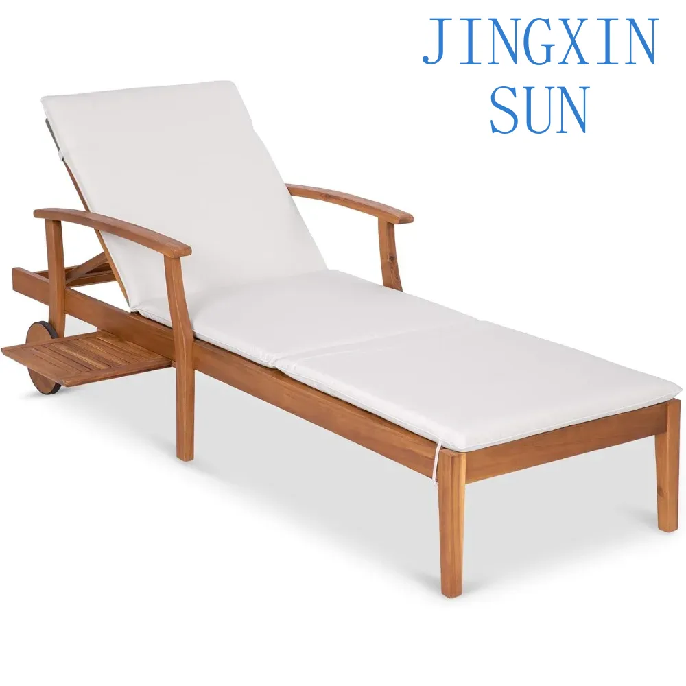 79x26in Acacia Wood Chaise Lou - Outdoor Furniture Without Cushions review and price
